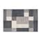 World Rug Gallery Contemporary Modern Geometric Boxes Design Non-Slip Area Rug 2' x 3' Gray 506GRAY2X3 - alternate 2